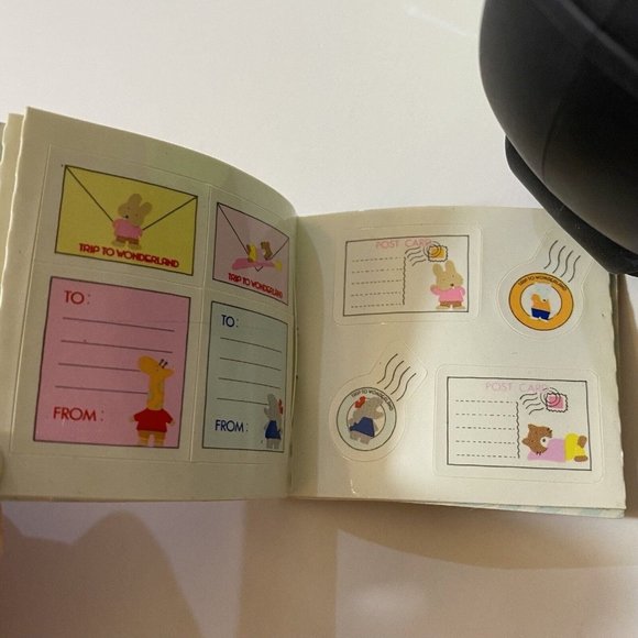 Vintage Sanrio 1979 Stamp Collection Mini Seal Sticker Book - Picture 5 of 7